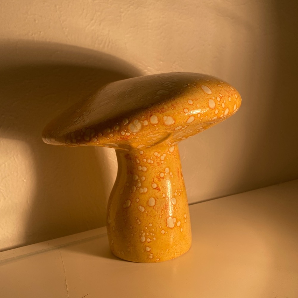 Rare vintage jumbo ceramic mushroom